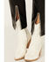 Image #2 - Sadie & Sage Women's Night Owl Embroidered Front Slit Faux Leather Pants , Black, hi-res