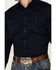 Image #3 - Blue Ranchwear Men's Rustler Solid Twill Long Sleeve Snap Stretch Western Work Shirt, Navy, hi-res