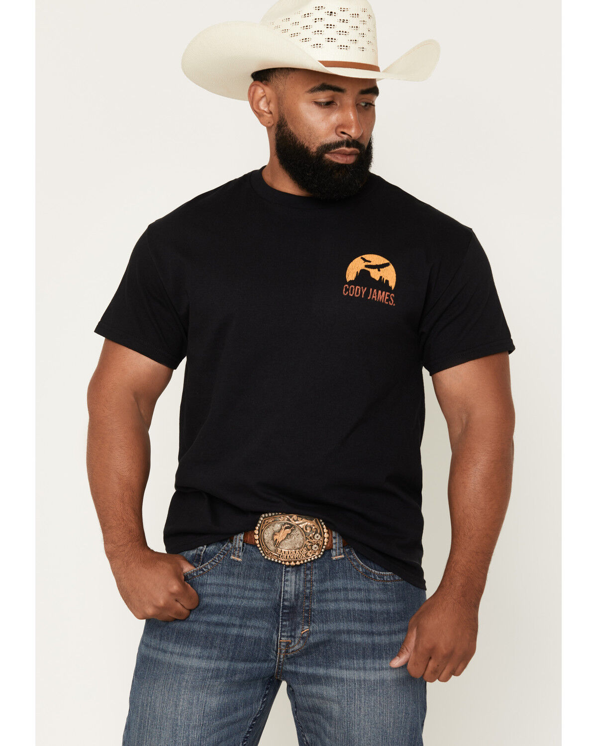 Image #2 - Cody James Men's Endless West Short Sleeve Graphic T-Shirt, Black, hi-res