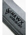 Image #2 - Hawx Men's Steel Toe All Season Speed Dry Crew Socks - 2-Pack, Heather Grey, hi-res