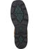 Image #3 - Ariat Groundbreaker Waterproof Western Work Boots - Steel Toe, Brn Bomber, hi-res