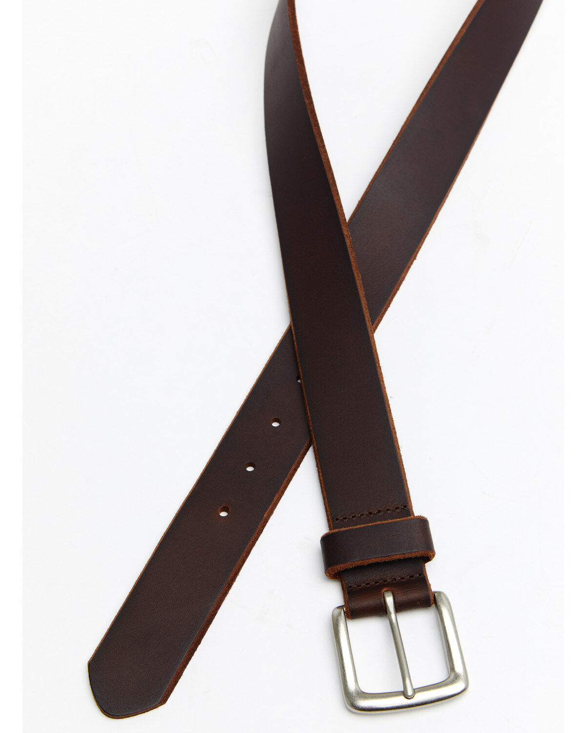 Image #2 - Hawx&reg; Men's Beveled Edge Work Belt, Brown, hi-res