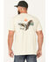 Image #1 - Brixton Men's Glacier Eagle Short Sleeve Graphic T-Shirt, Cream, hi-res