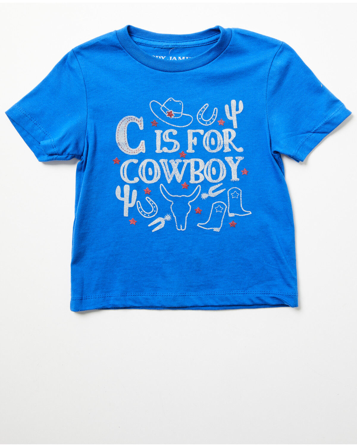 Cody James Toddler Boys' C Is For Cowboy Short Sleeve Graphic T-Shirt, Royal Blue, hi-res