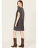 Image #4 - Cleo + Wolf Women's Coleson Short Sleeve Graphic Mini T-Shirt Dress , Charcoal, hi-res