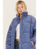 Image #2 - Wrangler Women's Corduroy Oversized Puffer Jacket, Blue, hi-res