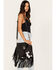 Image #1 - Idyllwind Women's Cosmic Cowgirl Fringe Crossbody Bag, Cream/black, hi-res