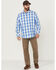 Image #2 - Resistol Men's Lantana Buffalo Check Plaid Long Sleeve Button Down Western Shirt, White, hi-res