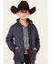 Image #1 - Urban Republic Boys' Quilted Barn Jacket, Navy, hi-res