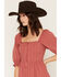 Image #2 - Cleo + Wolf Women's Short Sleeve Button-Front Mini Dress, Rose, hi-res