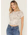 Image #1 - Levi's Women's Premium Cowboy Sporty Short Sleeve Cropped Tee, Pink, hi-res