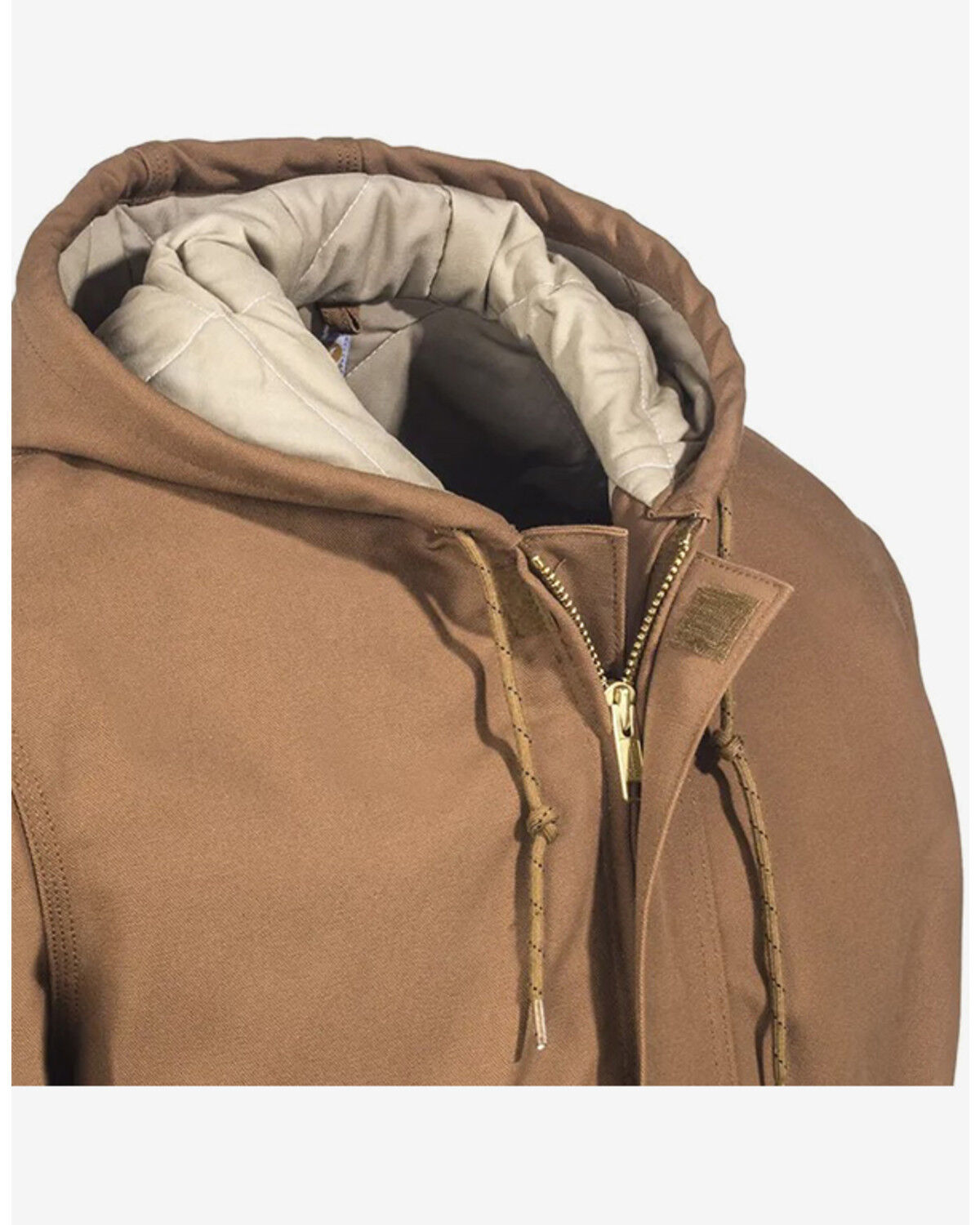 Image #2 - Carhartt Men's FR Duck Active Quilt Lined Jacket - Big, Brown, hi-res