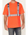 Image #3 - Hawx Men's Hi-Vis Reflective Short Sleeve Work T-Shirt - Big , Orange, hi-res