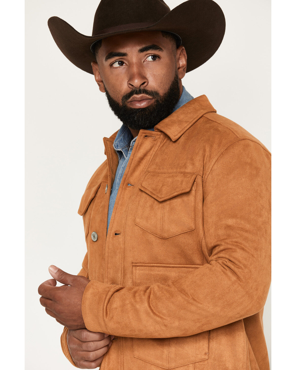 Image #2 - Moonshine Spirit&reg;&nbsp;Men's High Noon Faux Suede Leather Jacket, Camel, hi-res