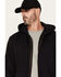 Image #2 - Hawx Men's FR Fleece Hooded Jacket, Black, hi-res