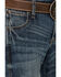 Image #2 - Wrangler Retro Boys' Layton Dark Wash Slim Bootcut Jeans , Dark Wash, hi-res