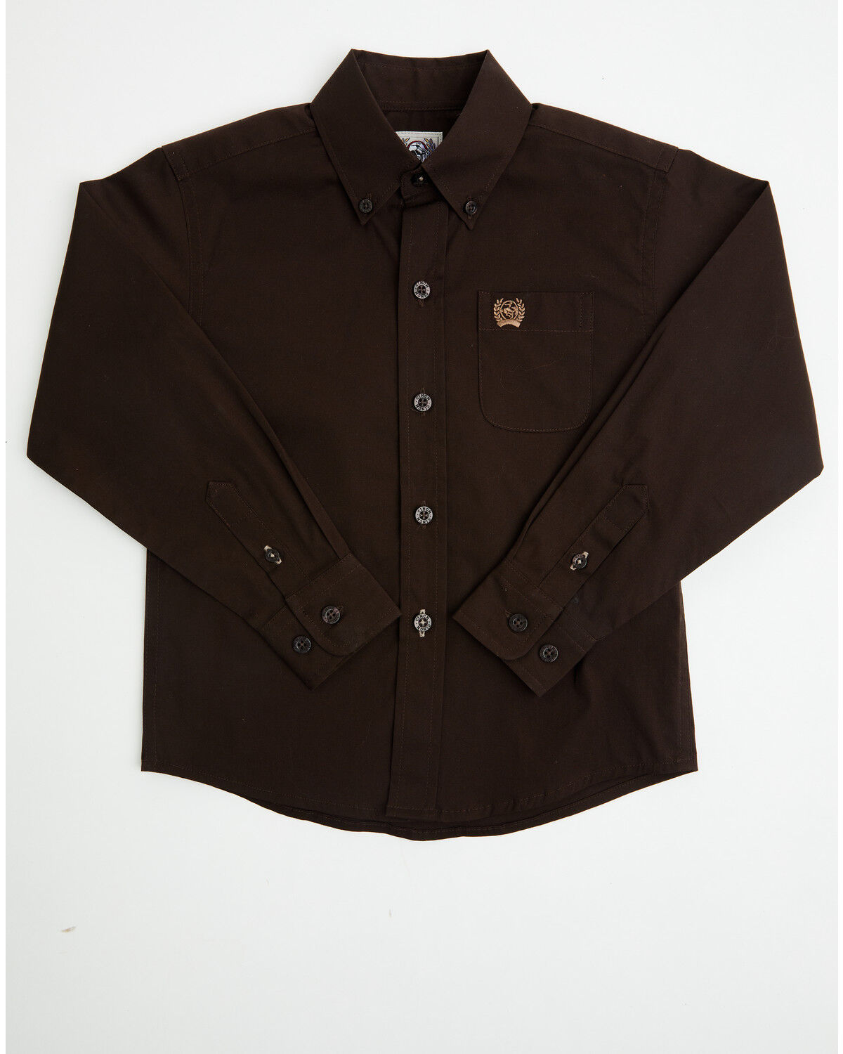 Image #1 - Cinch Toddler Boys' Solid Long Sleeve Button-Down Stretch Western Shirt, , hi-res