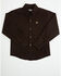 Image #1 - Cinch Toddler Boys' Solid Long Sleeve Button-Down Stretch Western Shirt, , hi-res