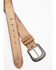 Image #2 - Moonshine Spirit Men's Brown Southwestern Stitched Leather Belt, Brown, hi-res