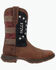 Image #2 - Durango Women's Lady Rebel&trade; America 250th Flag Performance Western Boots - Broad Square Toe, Red/white/blue, hi-res