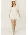 Image #1 - Rock & Roll Denim Women's Eyelet Dress, Cream, hi-res