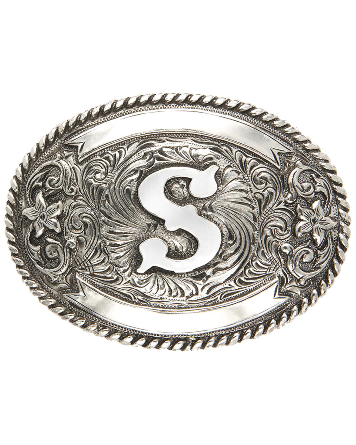 Cody James Initial S Belt Buckle, Silver, hi-res