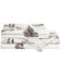 Image #2 - HiEnd Accents 200TC Cotton White Pine 4 Piece Sheet Set - King Size, White, hi-res
