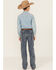 Image #3 - Ariat Boys' B4 Medium Wash Relaxed Bootcut Denim Jeans , Blue, hi-res