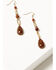 Image #1 - Shyanne Women's Summer Moon Antique Gold Chain Drop Earrings , Gold, hi-res