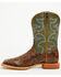 Image #2 - Dan Post Men's Exotic Python Belly Western Boots - Broad Square Toe, Brown, hi-res