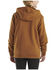 Image #3 - Carhartt Girls' Logo Graphic Print Hoodie , Medium Brown, hi-res