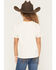 Image #4 - Shyanne Girls' Cowgirl at Heart Short Sleeve Graphic Tee, Off White, hi-res