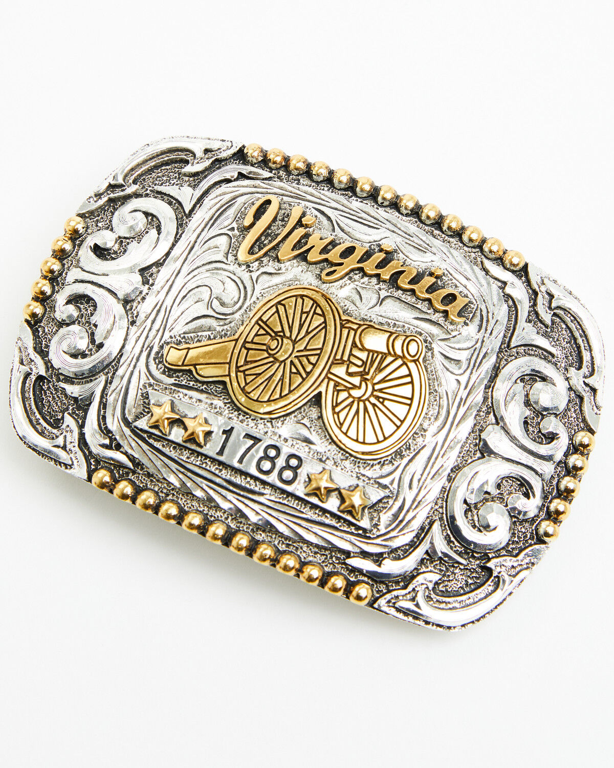Cody James Virginia Regional Belt Buckle, Silver, hi-res