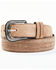 Image #1 - Moonshine Spirit Men's Brown Southwestern Stitched Leather Belt, Brown, hi-res