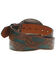 Image #2 - Hooey Women's Original Embossed Feather Southwestern Rodeo Buckle Belt, Brown, hi-res