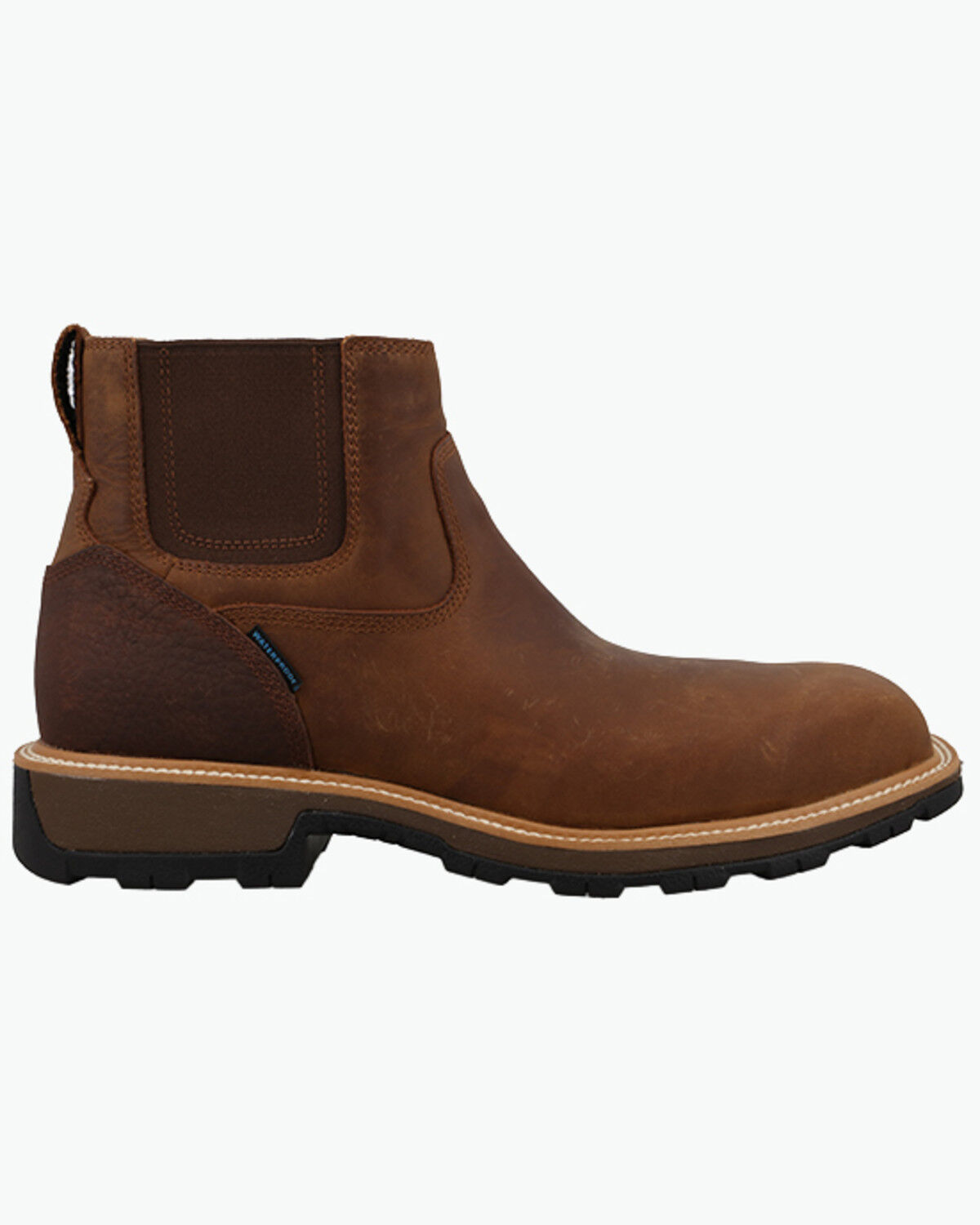 Image #2 - Twisted X Men's 6" Chelsea UltraLite X&trade; Work Boots - Nano Composite Toe, Brown, hi-res