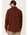 Image #4 - Hawx Men's Solid Mahogany Twill Snap Long Sleeve Work Shirt - Big, Mahogany, hi-res