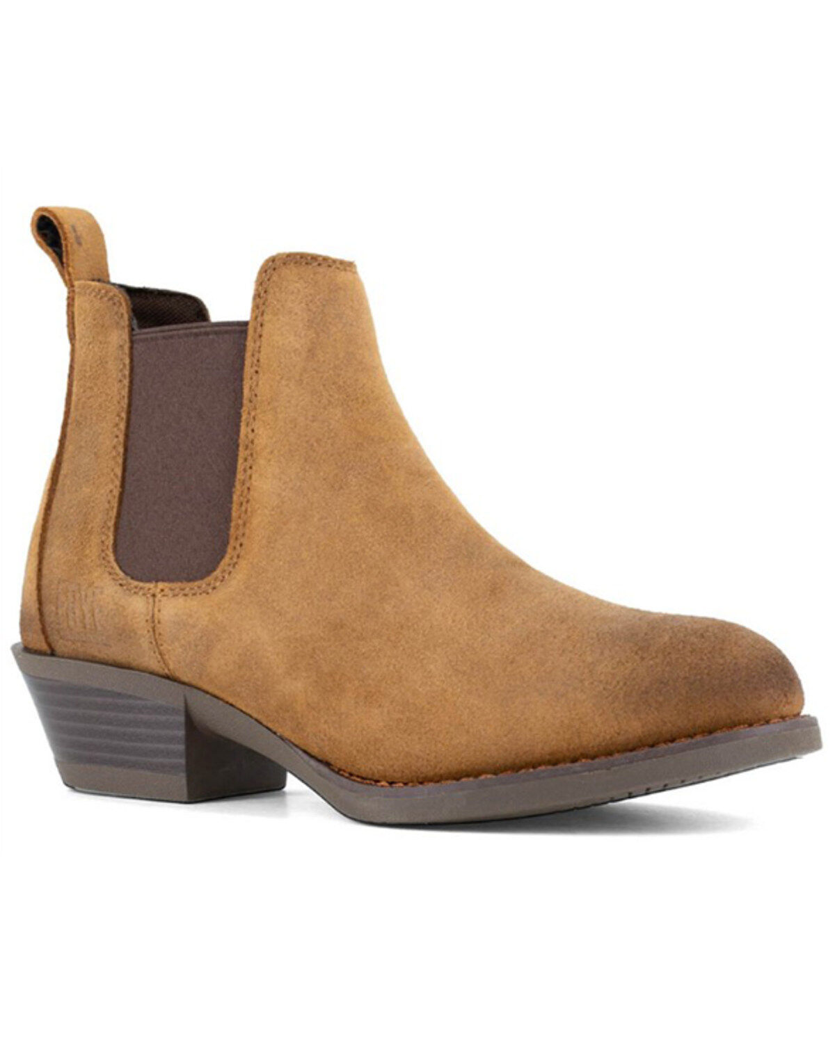 Image #1 - Frye Women's Safety-Crafted Chelsea Work Boots - Steel Toe, Dark Brown, hi-res