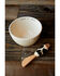 Image #1 - Mud Pie Cow Tidbit Bowl And Spreader Set, White, hi-res