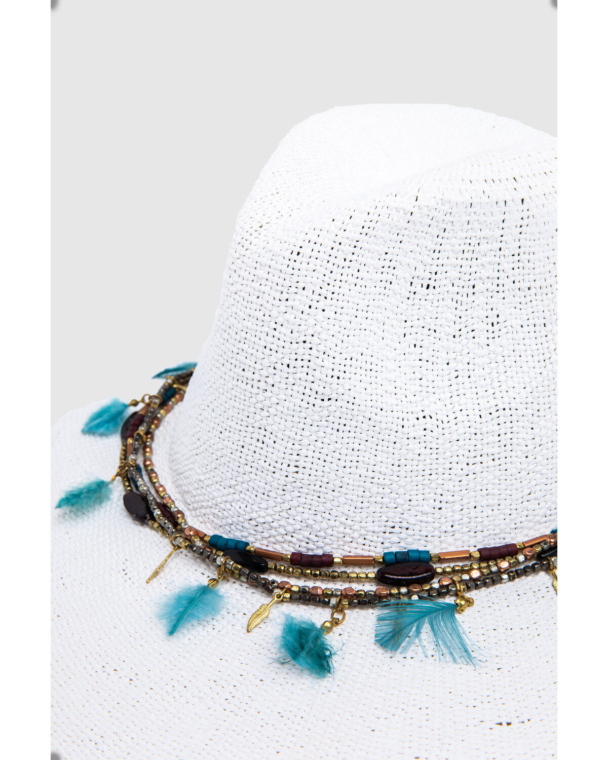 Image #7 - Nikki Beach Women's Dara Straw Western Fashion Hat, White, hi-res