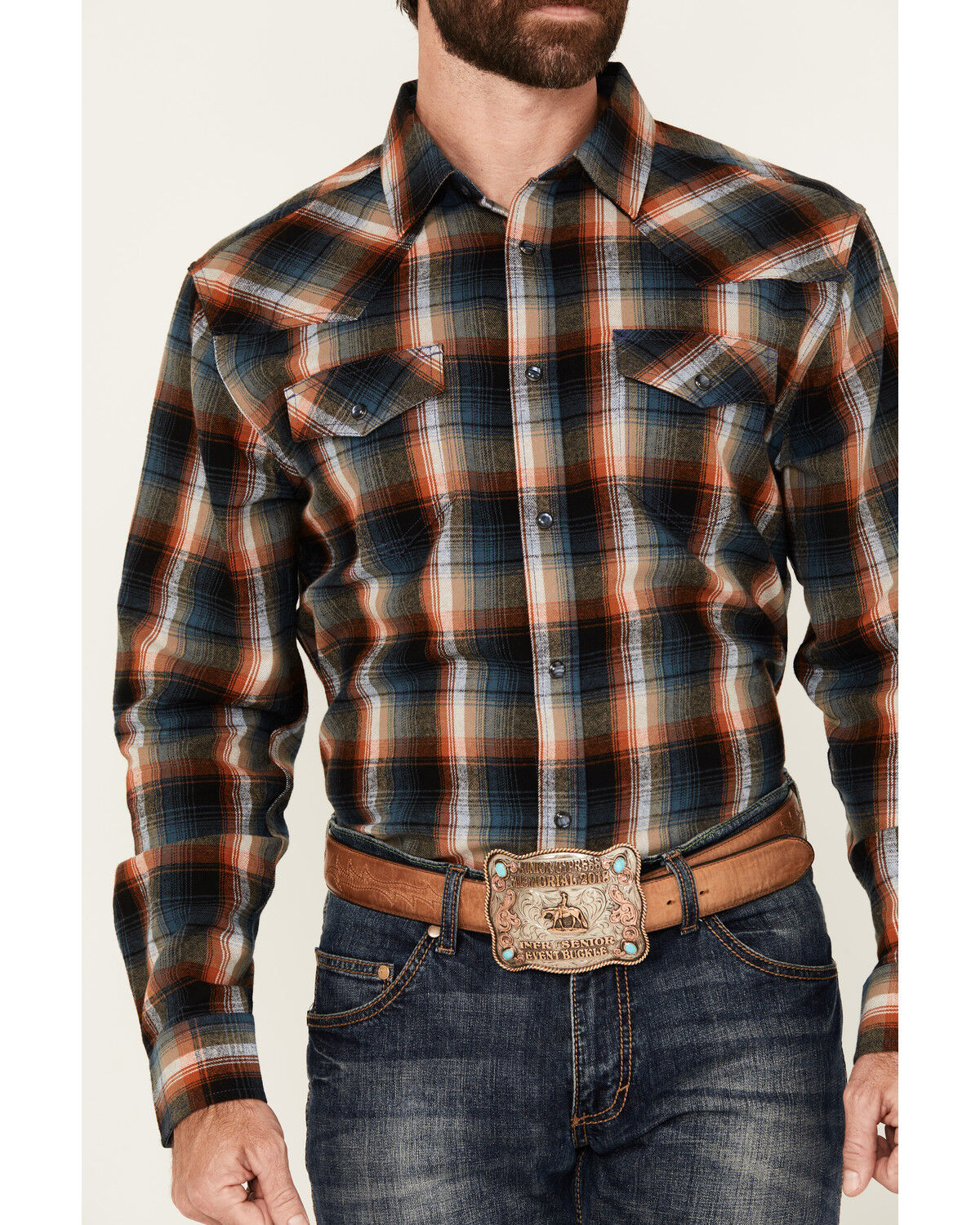 Image #3 - Cody James Men's Santa Cruz Plaid Print Long Sleeve Snap Flannel Shirt - Big, , hi-res