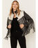 Image #1 - STS Ranchwear Women's Frontier Blackstone Cowhide and Fringe Leather Jacket, Black, hi-res