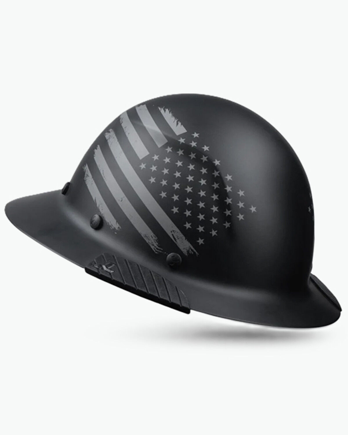 Image #1 - Lift Safety DAX Matte Patriot Full Brim Hard Hat, Black, hi-res