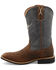 Image #3 - Twisted X Boys' Top Hand Western Boots - Broad Square Toe, Brown/blue, hi-res