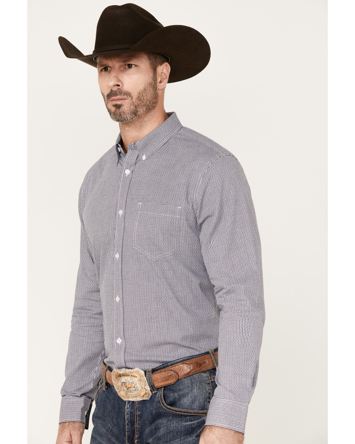 Image #2 - Cody James Men's Toby Long Sleeve Button-Down Stretch Western Shirt, White, hi-res