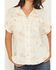 Image #3 - Ariat Women's Badlands Conversational Print Button-Down Short Sleeve Western Shirt, Cream, hi-res