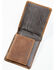 Image #2 - Cody James Men's Brown Ostrich Bifold Tooled Wallet, Brown, hi-res