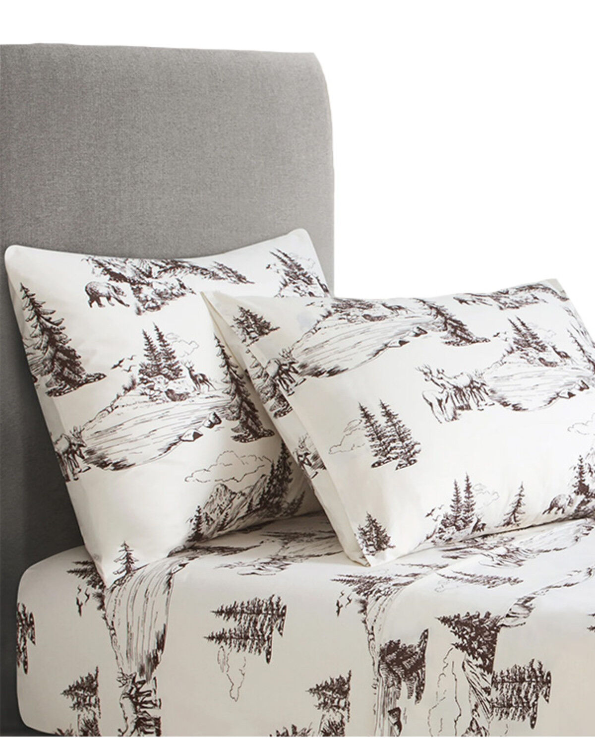 HiEnd Accents 200TC Cotton White Pine 4 Piece Sheet Set - Twin Size, White, hi-res