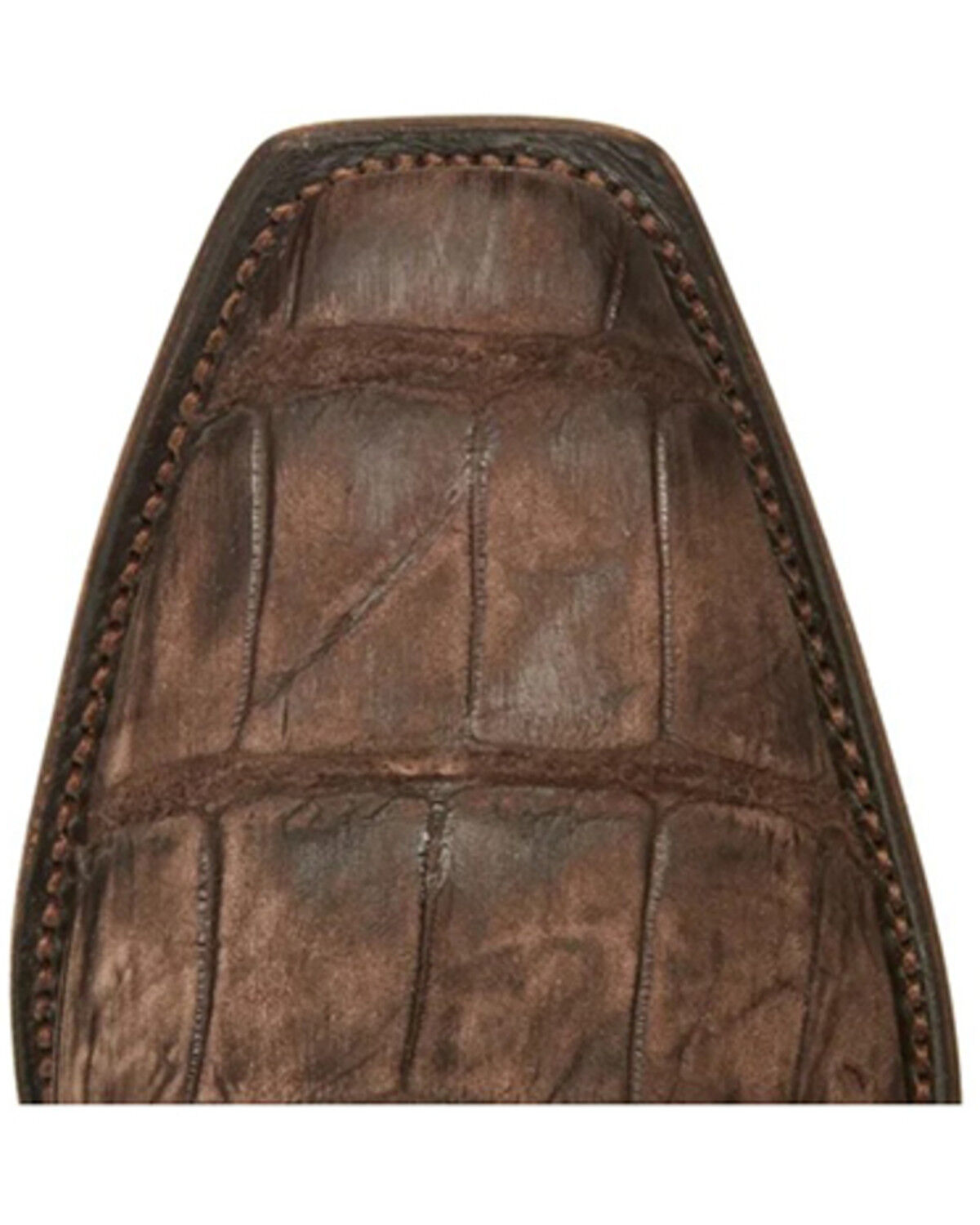 Image #9 - Lucchese Men's Handmade Burke Alligator Western Boots - Square Toe, Chocolate, hi-res