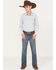 Image #1 - Cody James Boys' Bozeman Dark Wash Slim Bootcut Stretch Denim Jeans, Dark Wash, hi-res